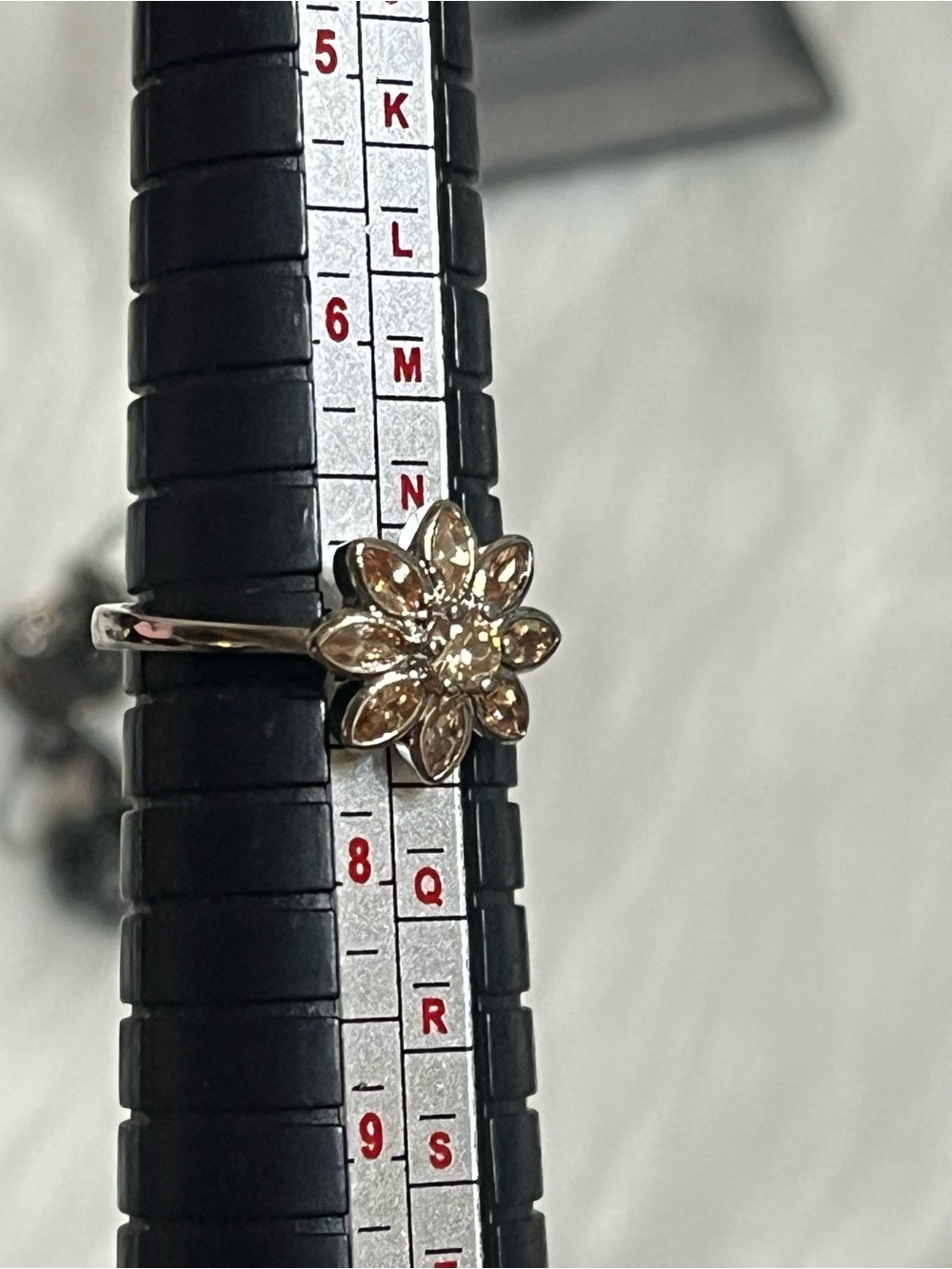Citrine Flower Ring - Picture 13 of 13